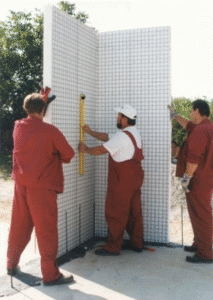 TKM Eco Panel by Ecotech Innovations being erected