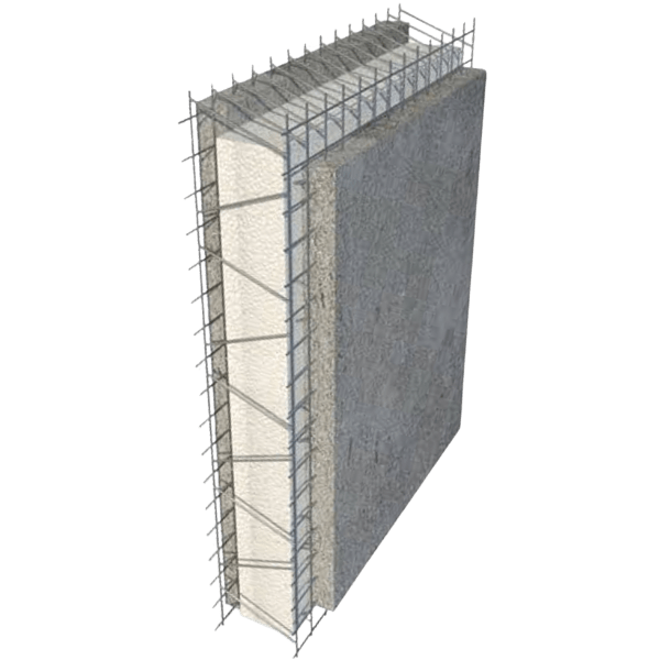 Side view of TKM-Eco-Panels. New system for building